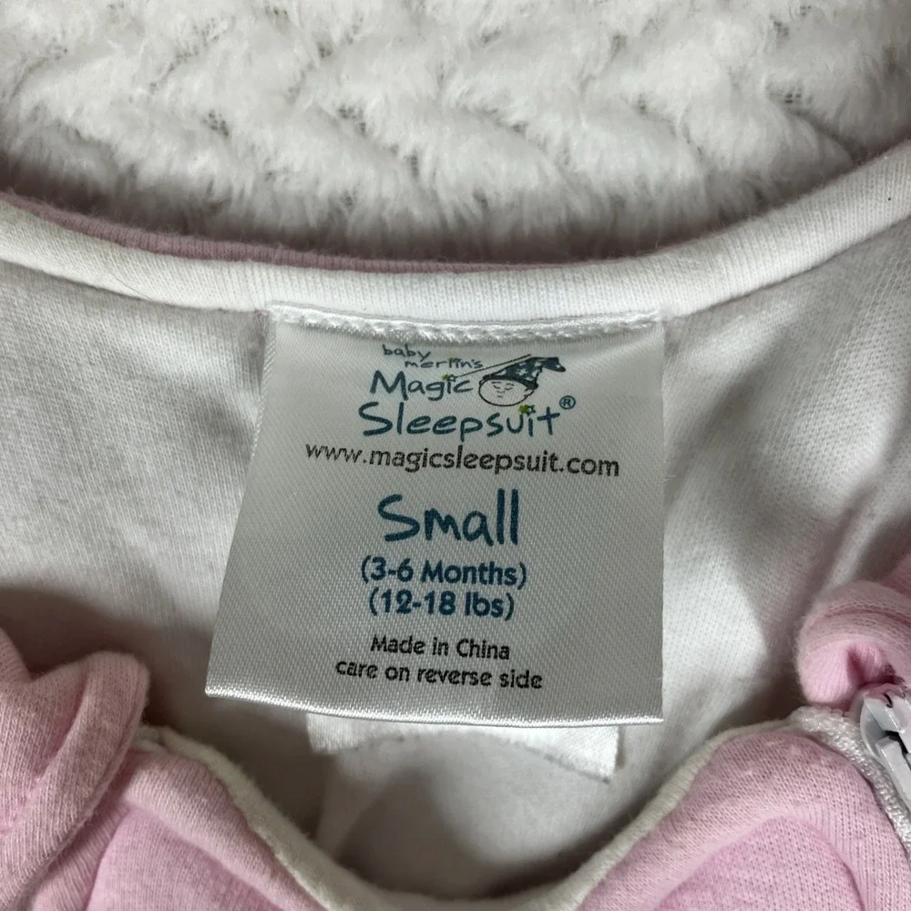 Baby Merlin's Magic Sleepsuit Small 3-6 Months Pink Infant Sleep Sack